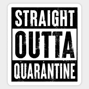 Straight Outta Quarantine Funny Spring Break Gift Hip Hop Sticker